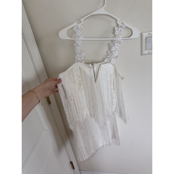 Women's Tassel Fringe Dress Salsa Dancing Flapper Boho Small - Picture 2 of 7
